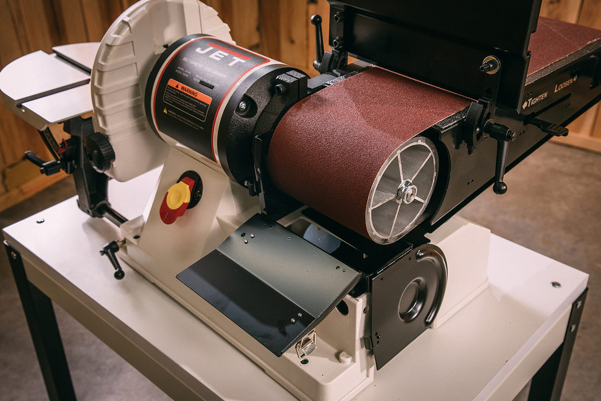 JET 6" x 48" Belt and 9" Disc Sander with Closed Stand, 3/4 HP, 1Ph 115V (Model JSG-96CS) Jet