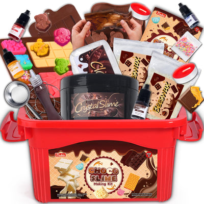 Trubic Chocolate Slime Making Kit for Girls 8-12, DIY Non-Sticky Crunchy and Butter Slime, NOT Edible, Pretend Play Food Set, Fun Gift for Birthday Party Favors, Toys for Kids 5 6 7 8 9 10
