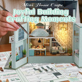 Flever Dollhouse Miniature DIY House Kit Creative Room with Furniture for Romantic Valentine's Gift (Warm House) Flever