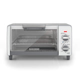 BLACK+DECKER Crisp N Bake Air Fry 4-Slice Toaster Oven, Gray, TO1785SG BLACK+DECKER