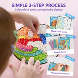 Klever Kits Diamond Art Kits for Kids, 4PCS Gem Painting Kit, Window Art Suncatchers Mosaic Kits Crafts for Girls Boy Birthday Gifts Toys Age 6+ Klever Kits
