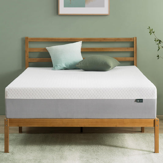 ZINUS 10 Inch Green Tea Essential Memory Foam Mattress [New Version], King, Fiberglass Free, Medium Feel, Breathable Airflow Memory Foam, Certified Safe Foams & Fabric, Mattress in A Box