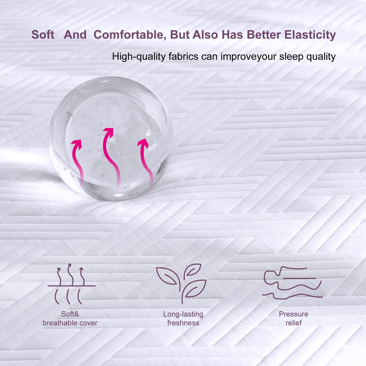 KOPEECHO Twin Size Mattress, 6 Inch Gel Memory Foam Mattresses, Medium Firm for Cool Sleeping, Pressure Relief, Easily Replaceable,CertiPUR-US Certified Colchón in a Box KOPEECHO