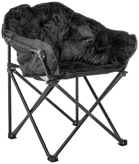 Urban Shop Sherpa Club Chair, Black 31.8D x 28.7W x 35.4H in Urban Lifestyle