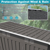 Lyngins 5X3 FT Outdoor Metal Storage Shed, Tool Shed with Pitched Roof and Lockable Door, Compact Garden Shed for Backyard Garden Patio Lawn, Gray Lyngins