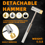 BESTNULE Punch Set, Pin Punches, Punch Tool, Roll Pin Punch Set, Made of High Quality Metal Material Including Punches and Hammer, Mechanical Repair Tool, with Organizer Storage Box (with Bench Block) BESTNULE