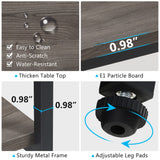 Tribesigns 70.9 inch Sofa Console Table, Extra Long Narrow Entryway Tables with 3 Tier Wood Storage Shelves Metal Frame for Foyer Hallway Living Room Behind Couch, Black Rustic Gray Tribesigns