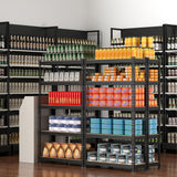 WORKPRO 5-Tier Steel Shelving Unit-Black, 27-2/5”W x 11-7/10”D x 60”H, Adjustable Storage Rack, Heavy Duty Shelf with MDF Board, 1650 lbs Load Capacity (Total) for Garage, Basement, Kitchen WORKPRO