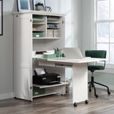Sauder Miscellaneous Storage Craft & Sewing Armoire, L: 35.11" x W: 21.81" x H: 61.58", Glacier White finish Sauder
