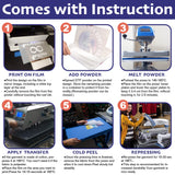 DTF Transfer Film(8.3" x 11.7")20 Sheets PET Direct to Film Heat Transfer Paper for All DTF&DTG Printer,Matte DTF Film for Sublimation Black White Light Dark Fabric T-Shirt Agromusk