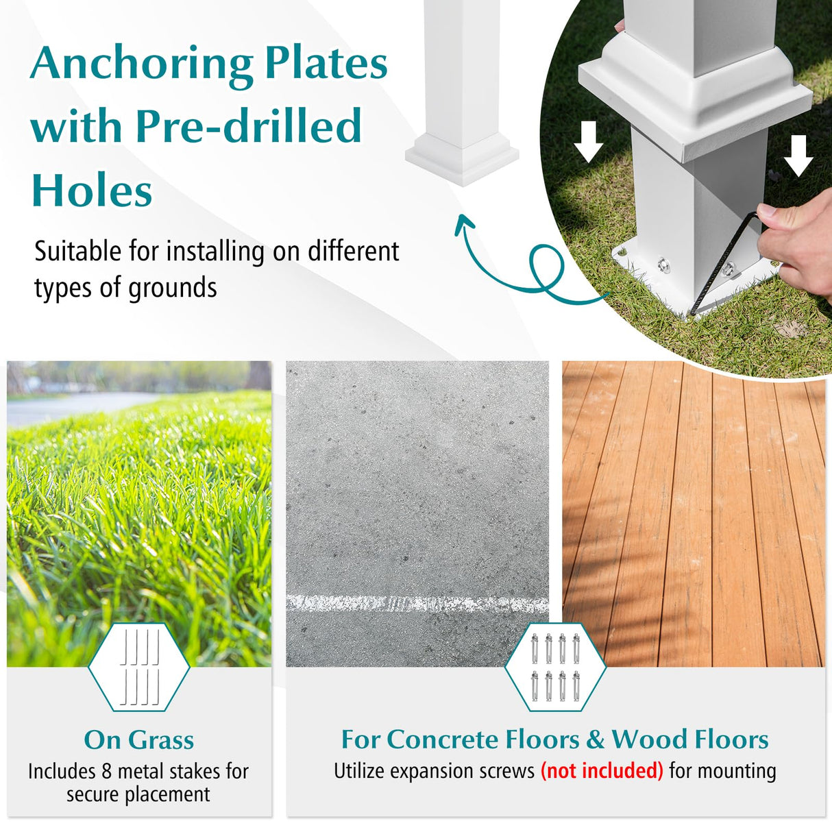 Tangkula 10x12Ft Aluminum Pergola, Patio Pergola with Retractable Sun Shade Canopy, Extra Large Patio Shelter Pavilion, Outdoor Pergola for Deck, Porch, Garden, Yard (Grey) Tangkula