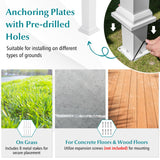 Tangkula 10x12Ft Aluminum Pergola, Patio Pergola with Retractable Sun Shade Canopy, Extra Large Patio Shelter Pavilion, Outdoor Pergola for Deck, Porch, Garden, Yard (Grey) Tangkula