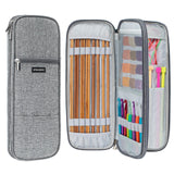 MYBAGZING Knitting Needles and Crochet Hook Organizer Case (Up to 14 Inches) for Knitting Accessories - Empty Case MYBAGZING