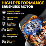 Cordless Reciprocating Saw for DeWalt 20V Battery, 3 Variable Speed 0-3500 Brushless Recipro Saw, Tool-free Blade Change, 4 Saw Blade Potable Recipro Saw kit for Wood/Metal/PVC Cuts - Tool Only YAWV