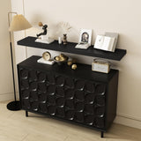 WELLAND 60 inch Black Mission Floating Shelves for Wall, Bathroom Wall Mount Shelves, Wood Modern Display Shelves, Book Shelves,for Bedroom,Living Room and Kitchen WELLAND