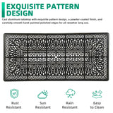 VIVIJASON 94.5" Patio Dining Table for 8-10 People, Large Rectangle Cast Aluminum Dining Table with 2" Umbrella Hole, Weather-Resistant Patio Dining Table for Deck Garden Backyards, Dark Bronze VIVIJASON