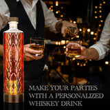 DIY Whiskey Gifts for Men - DIY Whiskey Infusion Set - Whiskey Making Kit - Whiskey Decanter Set with Botanicals & Wood Chips - Bourbon Decanter & Whiskey Birthday Gifts for Men Krafterize