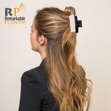 RP Remarkable Power, 8 Pack Sublimation Hair Claw Clip Blanks Non-Slip Hair Clips DIY Heat Transfer Rectangle for Thin Thick Long Hair RP Remarkable Power