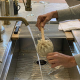 Fox Run Kitchen Brush, Natural Horsehair Fiber Dish and Glass Brush, 10" Fox Run