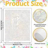 Mandun Paint by Numbers for Adult, Fox Paint by Numbers Kit for Adults Beginners, DIY Acrylic Oil Painting Kits with Brushes for Home Wall Decor 16x20Inch Mandun