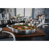 Calphalon Stainless Steel Kitchen Cookware, 11-Piece Pots and Pans Set with Stay-Cool Handles, Dishwasher & Oven Safe, Silver Calphalon