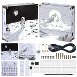 MIOYOOW Light Painting Lamp DIY Soldering Kit, Double-Sided PCB Night Light Solder Practice Kit with Adjustable Brightness, Electronics Project for School Learning and Desk Decoration MiOYOOW