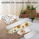 ZEAYEA 6 Pieces Metal Straight Sock Jigs, 2 Sizes Sublimation Crew Sock Jigs, Dye Printing Heat Press Transfer Socks Accessories for Printing DIY Pattern Designs Heat Press Socks ZEAYEA