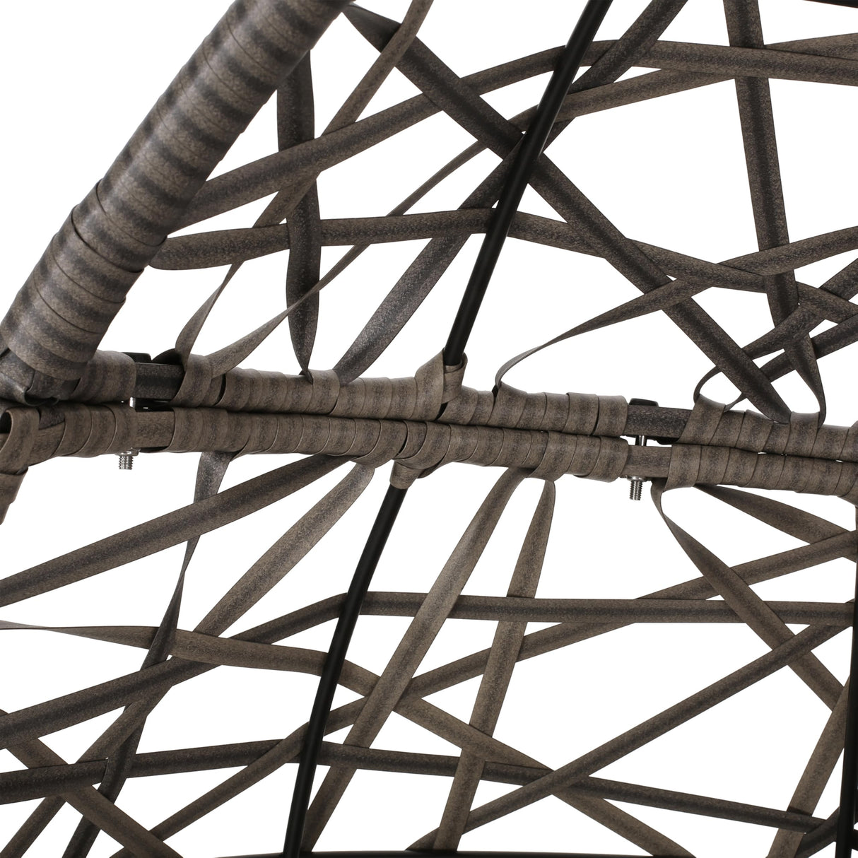 Christopher Knight Home Cayuse Outdoor Wicker Hanging Egg Chair, Gray Christopher Knight Home