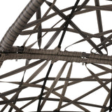 Christopher Knight Home Cayuse Outdoor Wicker Hanging Egg Chair, Gray Christopher Knight Home