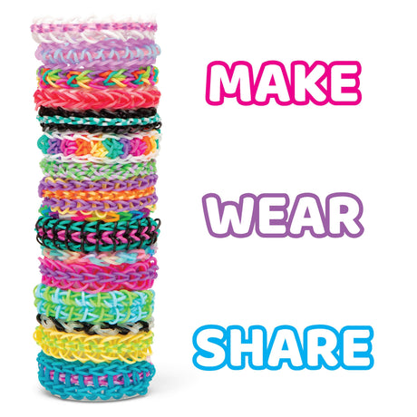 Rainbow Loom® MEGA Combo Set, Features 7000+ Colorful Rubber Bands, 2 Step-by-Step Bracelet Instructions, Organizer Case, Great Gift for Kids 7+ to Promote Fine Motor Skills (Packaging May Vary) Rainbow Loom