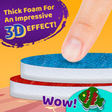 Foil Creative Art Kit for Kids, Fun Craft Set with Triple-Layer 3D Stickers & Foil Sheets – Creative Arts & Crafts for Birthday Party, Girls, Boys DIY Activity, Travel Toys, Gifts for Ages 4 5 6 7 8 9 stargo