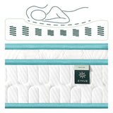 ZINUS 8 Inch Memory Foam Spring Hybrid Mattress, Queen, Euro Top Innerspring Mattress, Green Tea-Infused Foam, CertiPUR-US Certified, Mattress in A Box ZINUS