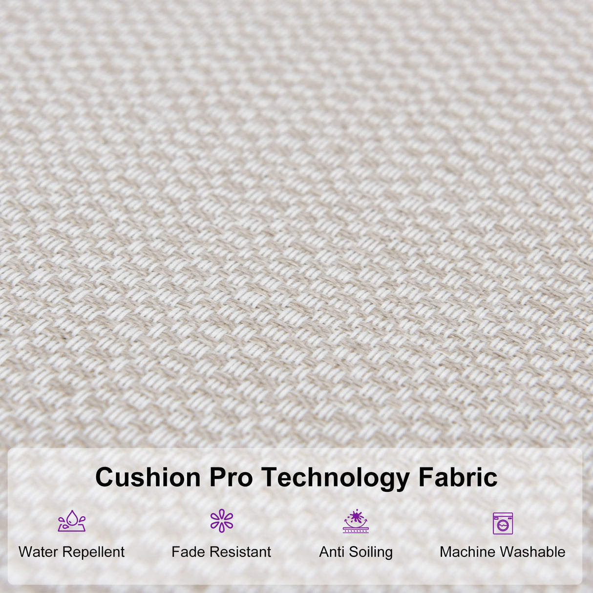 PURPLE LEAF 9 Pieces Outdoor Dining Set All Weather Wicker Patio Dining Set with Rectangular Aluminum Table and Modern Armrest Dining Chairs for Garden Deck Backyard Kitchen, Champagne PURPLE LEAF