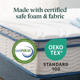 ZINUS 8 Inch Spring Sensation Hybrid Mattress [New Version], Queen, Fiberglass Free, Medium Firmness, Durable Support, Certified Safe Foams & Fabric, Mattress in A Box ZINUS