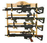 Old Cedar Outfitters Hardwood Wall-Mounted Gun Rack; Adjustable for Long Guns and Long Pistols Old Cedar Outfitters