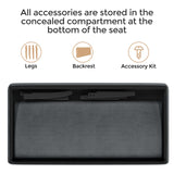 Yaheetech Small Comfy Sofa Mini Loveseat Couch 2-Seater Armless Sofa Chair, Corduroy Fabric & Easy Assembly, for Small Spaces Living Room,Bedroom,Dorm,Office, Dark Grey Yaheetech