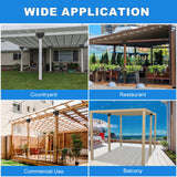 Pergola Kit T Shaped-4 Pack Pergola Brackets 4x4-3 Way DIY Woodworks Gazebo Brackets Kit with Screws for 4x4(Actual: 3.7"x3.7") Wood Beams-Elevated Wood Stand T Brackets for Sunroom Carport Cabin Vlaeng