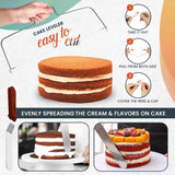 RFAQK 100PCs Cake Pan Sets for Baking - Baking Supplies with 3 Nonstick Springform Pans (4, 7, 9 Inch), Piping Tips, Cake Leveler – Multifunctional Cheesecake Pan, Baking Pans Set & eBook RFAQK