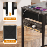 Unikito Computer Desk with 5 Drawers, Reversible Home Office Desk with Power Outlets, Sturdy Writing Desk with File Cabinet and Printer Stand, Vanity Desk with Storage for Small Space, Black Oak Unikito