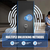 PRESTELION 10-15 Gun Safe,Quick Access Safes for Shotguns,Cabinets with Adjustable Rack,Long Gun Cabinets with Fingerprint/Digital Keypad/Removable Shelf for Rifles Safes PRESTELION