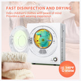 Euhomy 110V Portable Clothes Dryer 850W Compact Laundry Dryers 1.5 cu.ft Front Load Stainless Steel Electric Dryers Machine with Stainless Steel Tub for Apartment,RVs,Dorms,White Easy Control EUHOMY