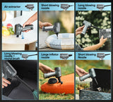 AUXTUR Car Vacuum Portable Cordless Handheld 3 in 1 High Power|15000PA Brushless Motor|Super Suction Mini Car Vacuum with Super Endurance for Car and Home AUXTUR