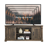 Minifeel Farmhouse TV Stand for 65+ Inch TV, 25" Tall Entertainment Center with Barn Door, Rustic TV Stands for Bedroom with Adjustable Shelf, Wooden TV Consoles for Living Room, Dark Rustic Oak Minifeel