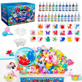 Kiditos Magic Water Elf Toy Kit, Aqua Fairy Water Gel Kit-25 Magic Gesl&20 Molds–Make Your Own Water Pets & Squishy Toys–Fun Summer DIY Craft Kit, Birthday Gifts & Party Favors for Kids Ages 3+ Kiditos