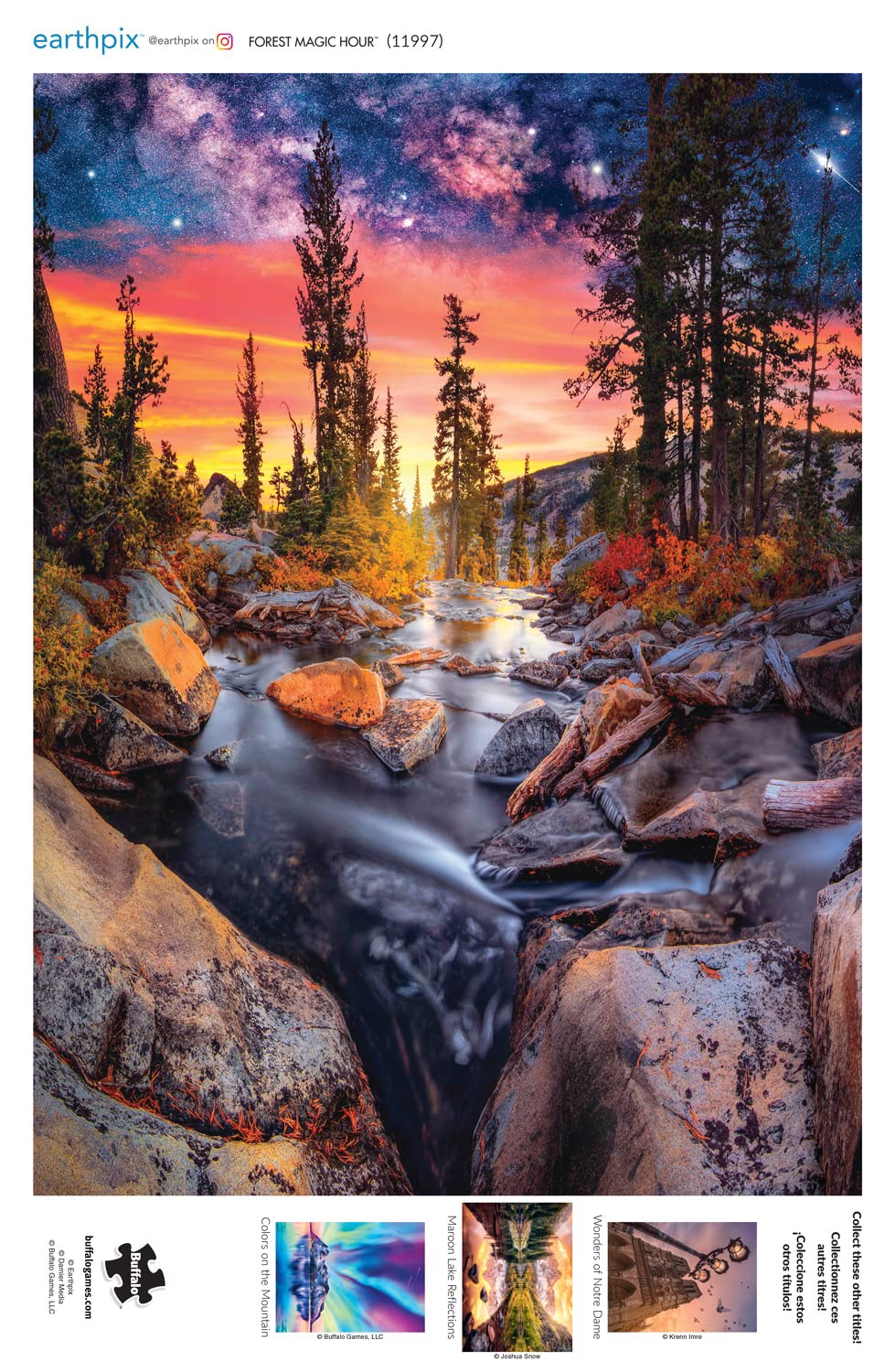 Buffalo Games - Earthpix - Forest Magic Hour - 1000 Piece Jigsaw Puzzle for Adults -Challenging Puzzle Perfect for Game Nights - Finished Size is 26.75 x 19.75 Buffalo Games