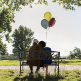 50" Garden Bench, Antique Metal Outside Bench w/Warm Welcome Pattern, Elegant Bronze Finish and Durable Metal Frame for Park Yard Porch Chair, Black (50" Butterfly Black) Generic