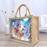 yzARTche Diamond Art Painting Handbag, DIY Diamond Art Christmas Handmade Tote Bag Shoulder Bag -09-Santa Claus yzARTche