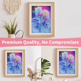 12"x16" Large Diamond Art Kit for Adults: Elegant Rose Flower Round Drill Painting - 5D Full Drill Diamond Art Flowers Beginner DIY Craft with Extra 30% Diamonds (Red and Blue Roses) Generic
