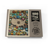 MyPuzzle 63 American National Parks: Collage Map, Vintage Poster - Premium 1000 Piece Jigsaw Puzzle for Adults MyPuzzle.com