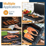 Oven Liners for Bottom of Oven - 2 Pack Large Heavy Duty Mats, 17”x25” Non-Stick Reusable Liner for Electric, Gas, Toaster Ovens, Grills - BPA & PFOA Free Kitchen Accessory to Keep Oven Clean (Black) Linda's Essentials